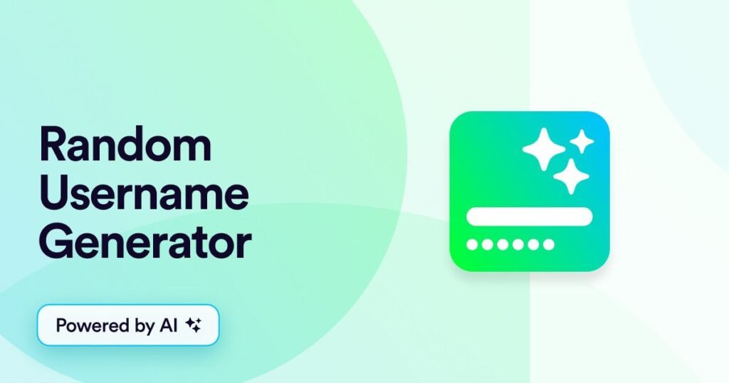 Random Username Generator tool interface creating unique usernames instantly
